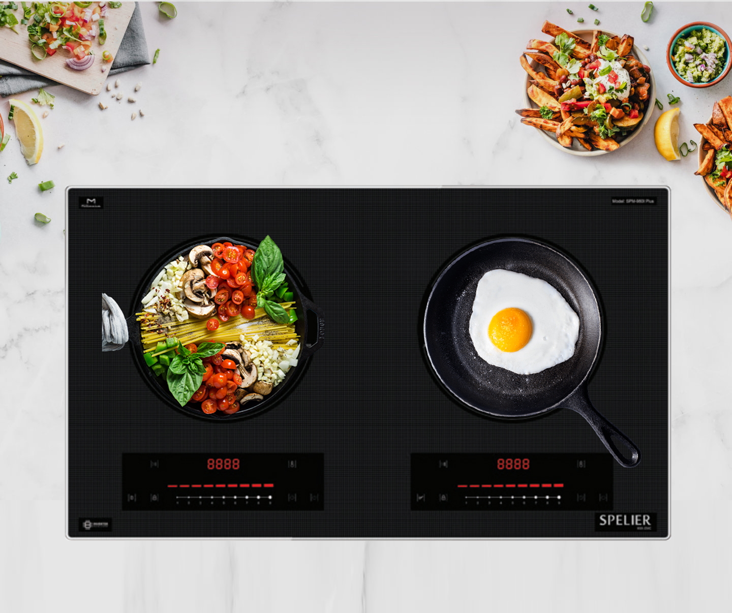 Bếp từ đôi Spelier SPM 980I Plus