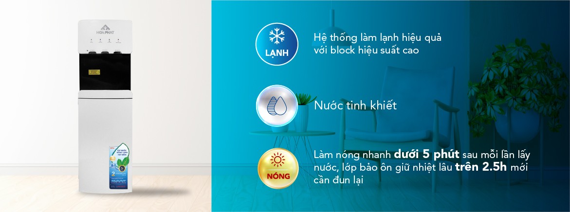 CÂY NƯỚC NÓNG LẠNH HÚT BÌNH HÒA PHÁT HWP B1CI-ĐIỆN MÁY BUYS