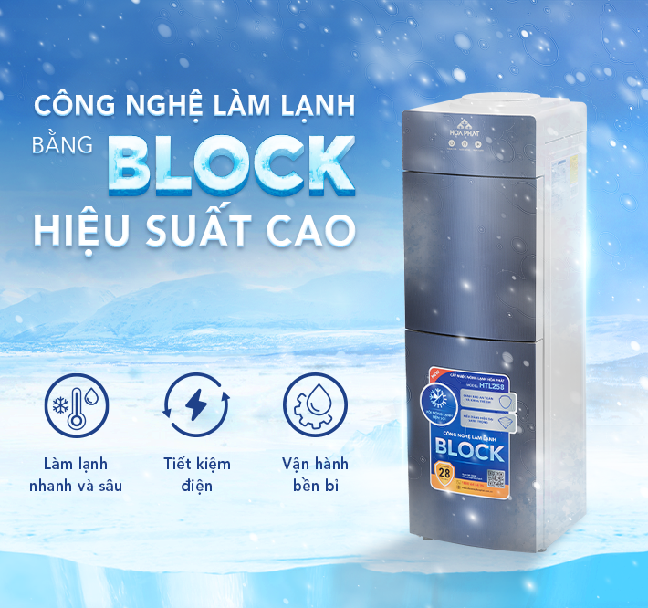 CÂY NƯỚC NÓNG LẠNH ÚP BÌNH HÒA PHÁT HTL258 - ĐIỆN MÁY BUYS