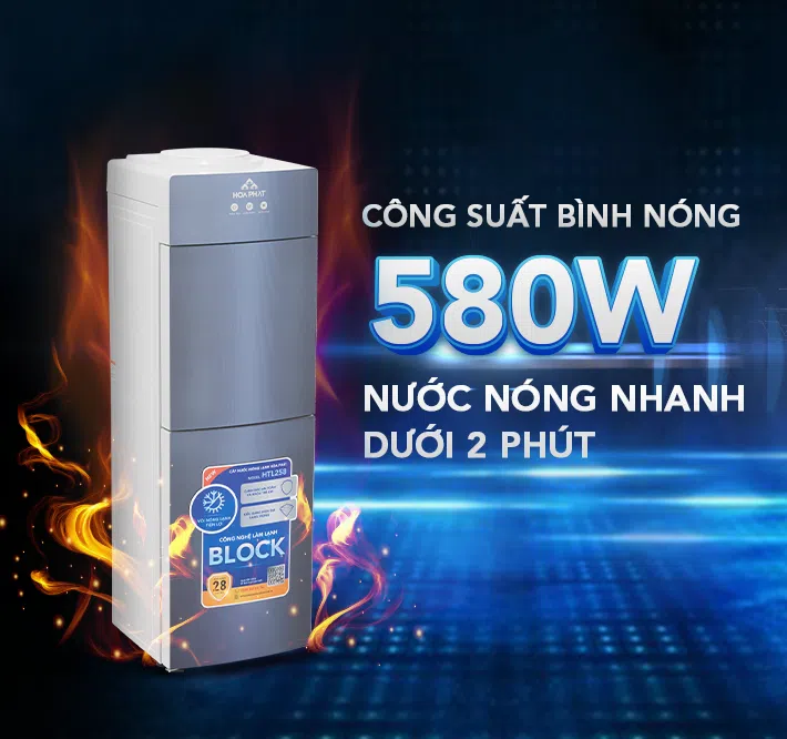 CÂY NƯỚC NÓNG LẠNH ÚP BÌNH HÒA PHÁT HTL258 - ĐIỆN MÁY BUYS