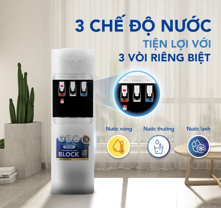CÂY NƯỚC NÓNG LẠNH ÚP BÌNH HÒA PHÁT HTL266 - ĐIỆN MÁY BUYS