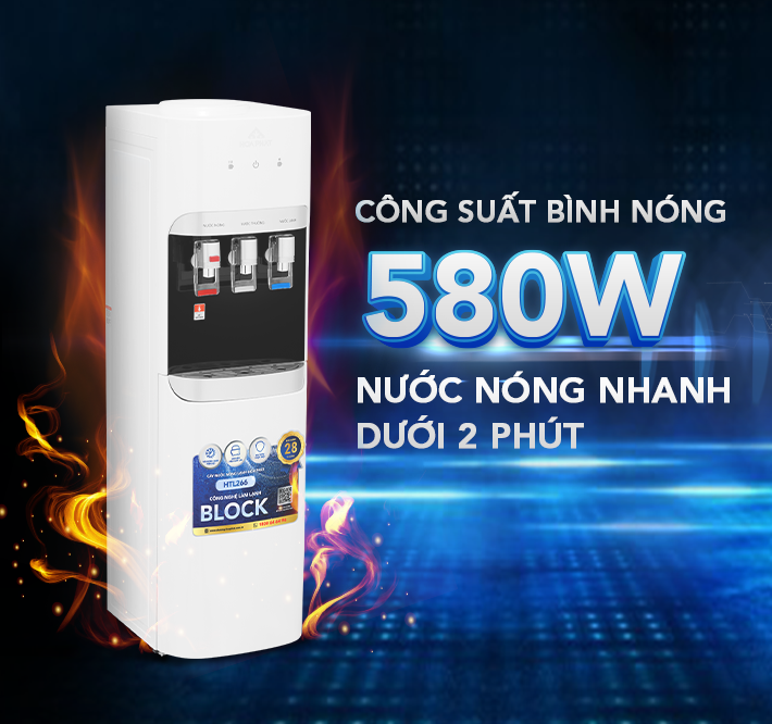 CÂY NƯỚC NÓNG LẠNH ÚP BÌNH HÒA PHÁT HTL266 - ĐIỆN MÁY BUYS