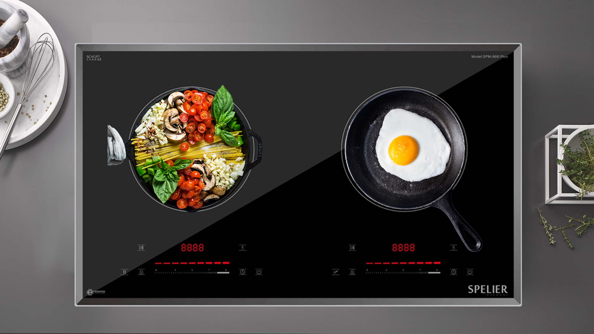 Bếp từ đôi Spelier SPM 968I Plus