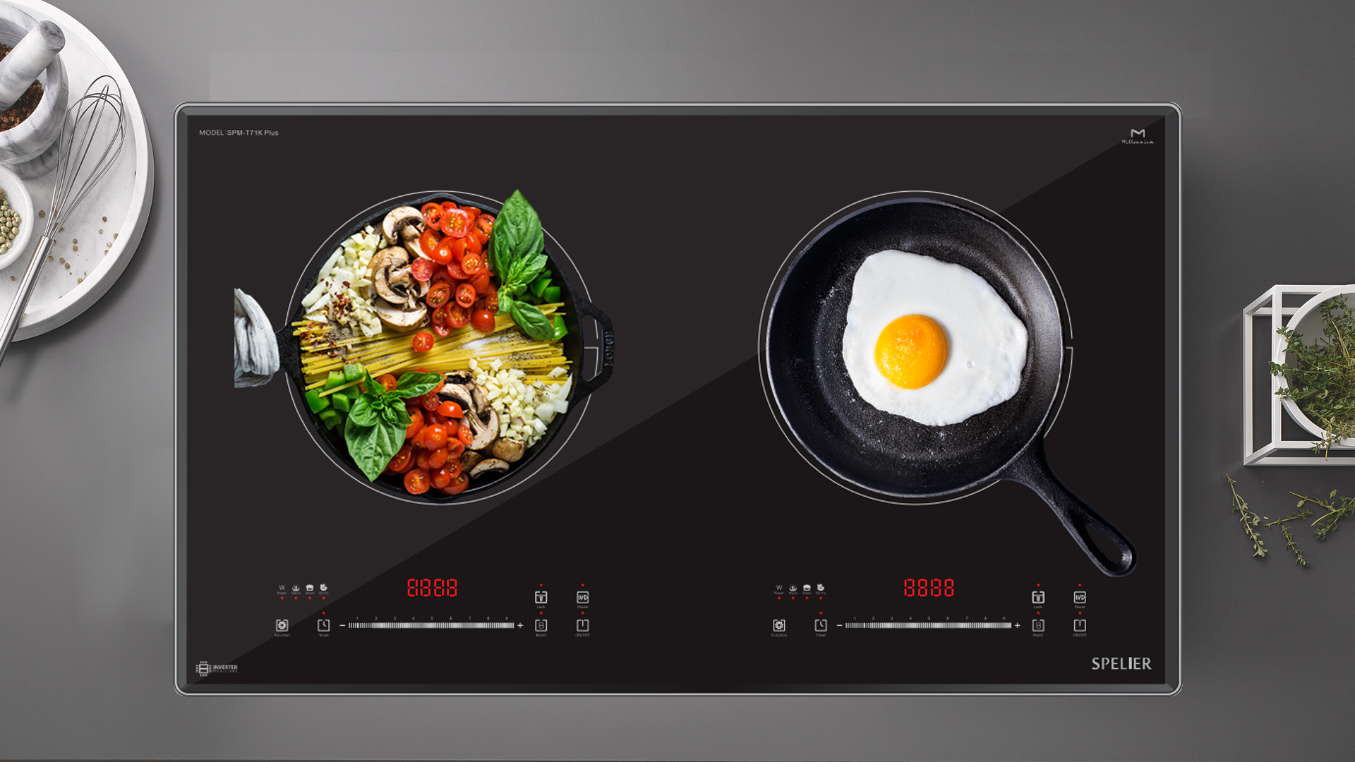 Bếp từ đôi Spelier SPM T71K Plus