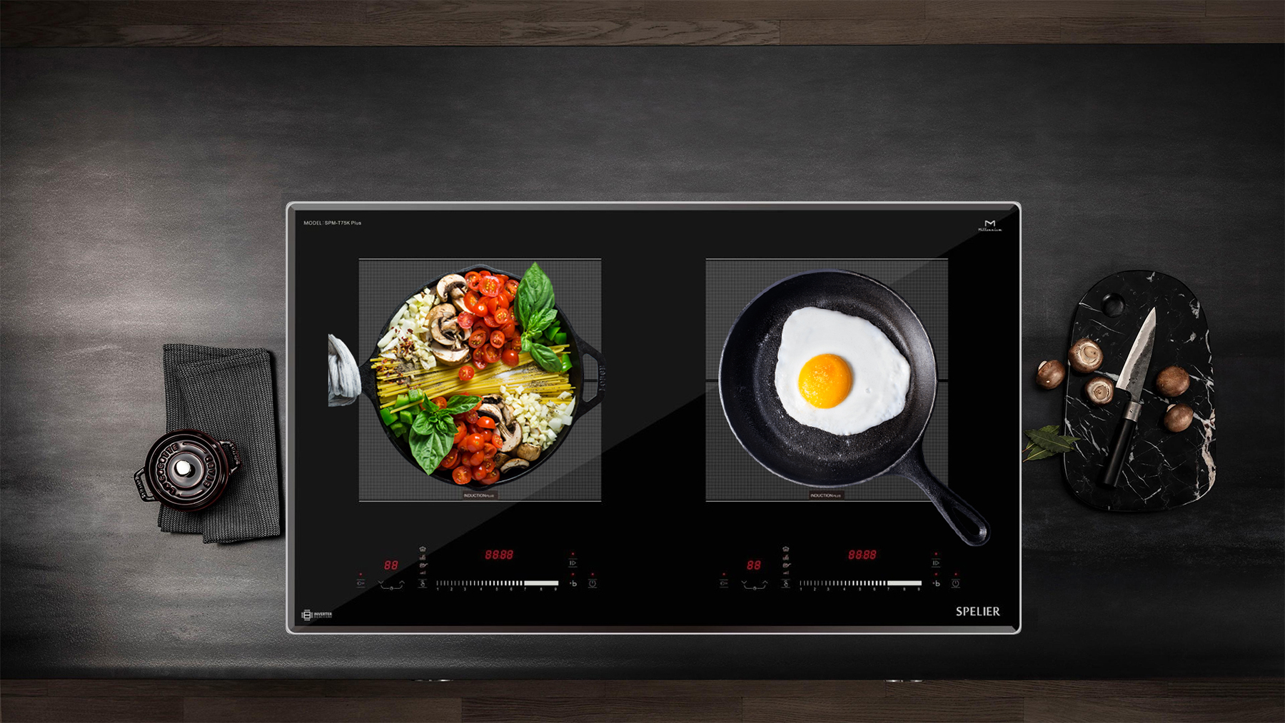 Bếp từ đôi Spelier T75K Plus