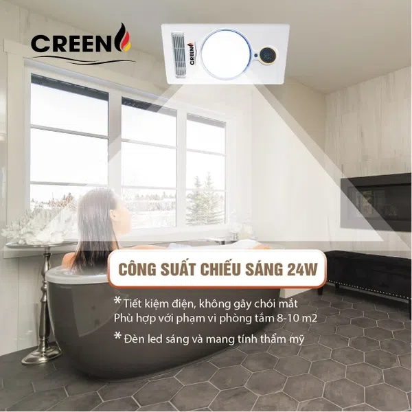 Đèn sưởi nhà tắm Creen CR-SMH668