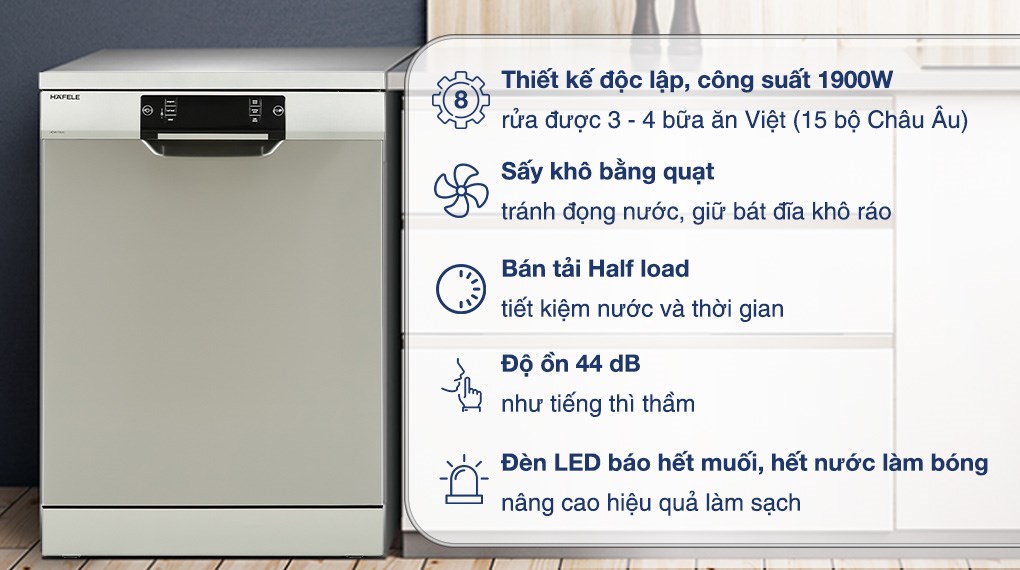 Máy rửa bát Hafele HDW-F60C (533.23.200)