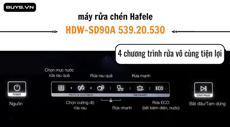 Máy rửa bát kết hợp chậu rửa Hafele HDW-SD90A (539.20.530)