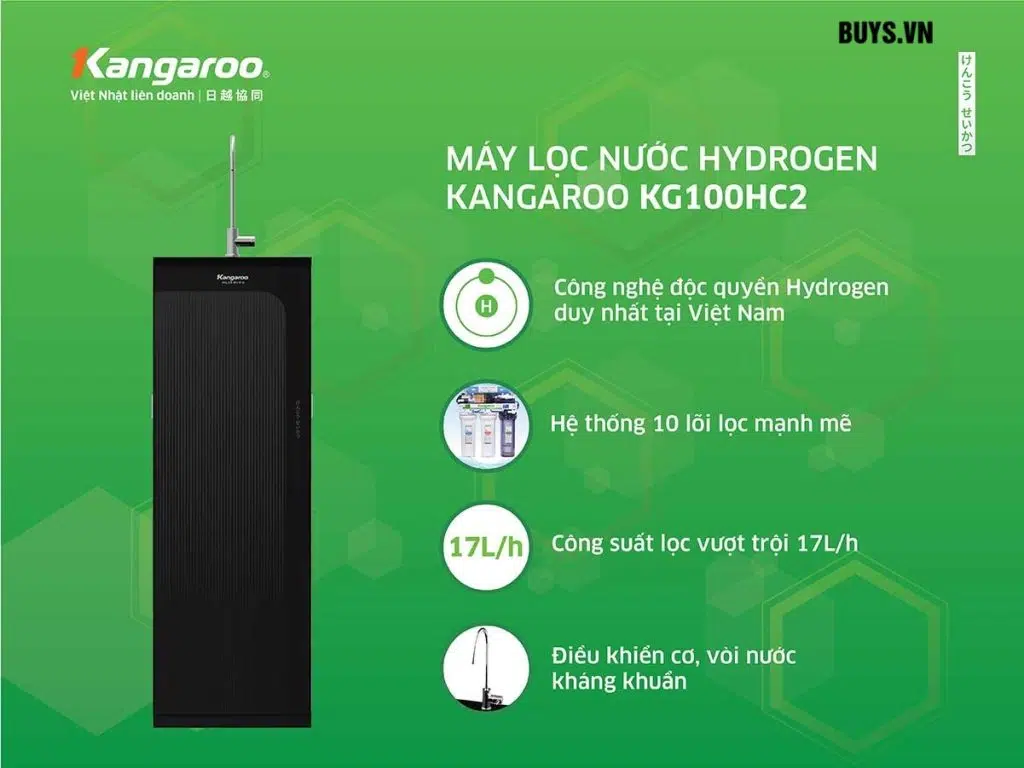 máy lọc nước Kangaroo Hydrogen KG100HC2