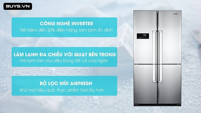 Tủ lạnh Hafele HF-SBSIB (539.16.230) 
