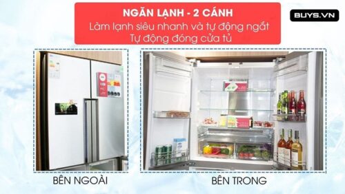 Tủ lạnh Hafele HF-SBSIB (539.16.230)