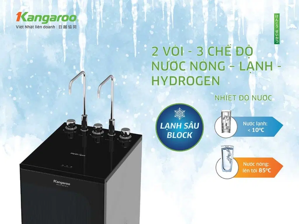 máy lọc nước hydrogen Kangaroo KG10A16 - 3 chế độ 