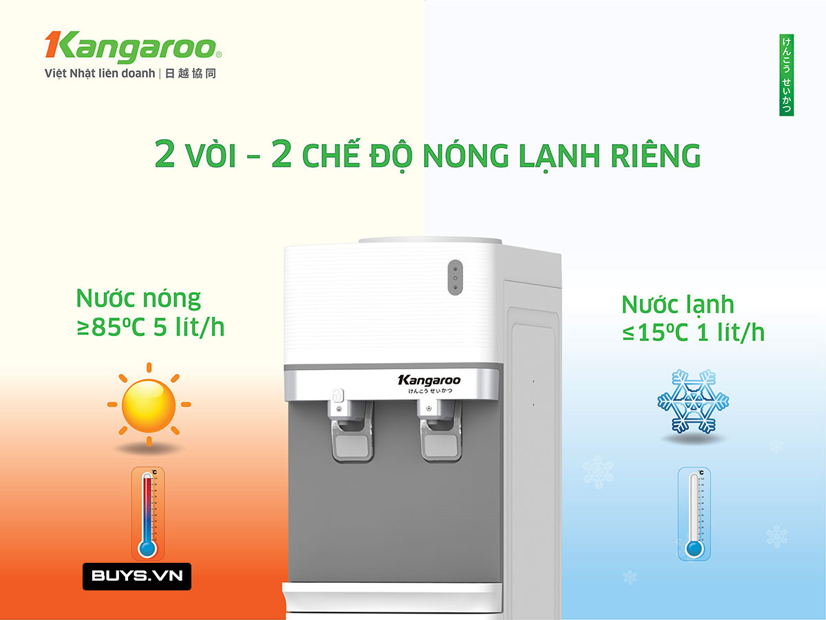 Cây nước nóng lạnh Kangaroo KG35A2 - 2 vòi nóng lạnh