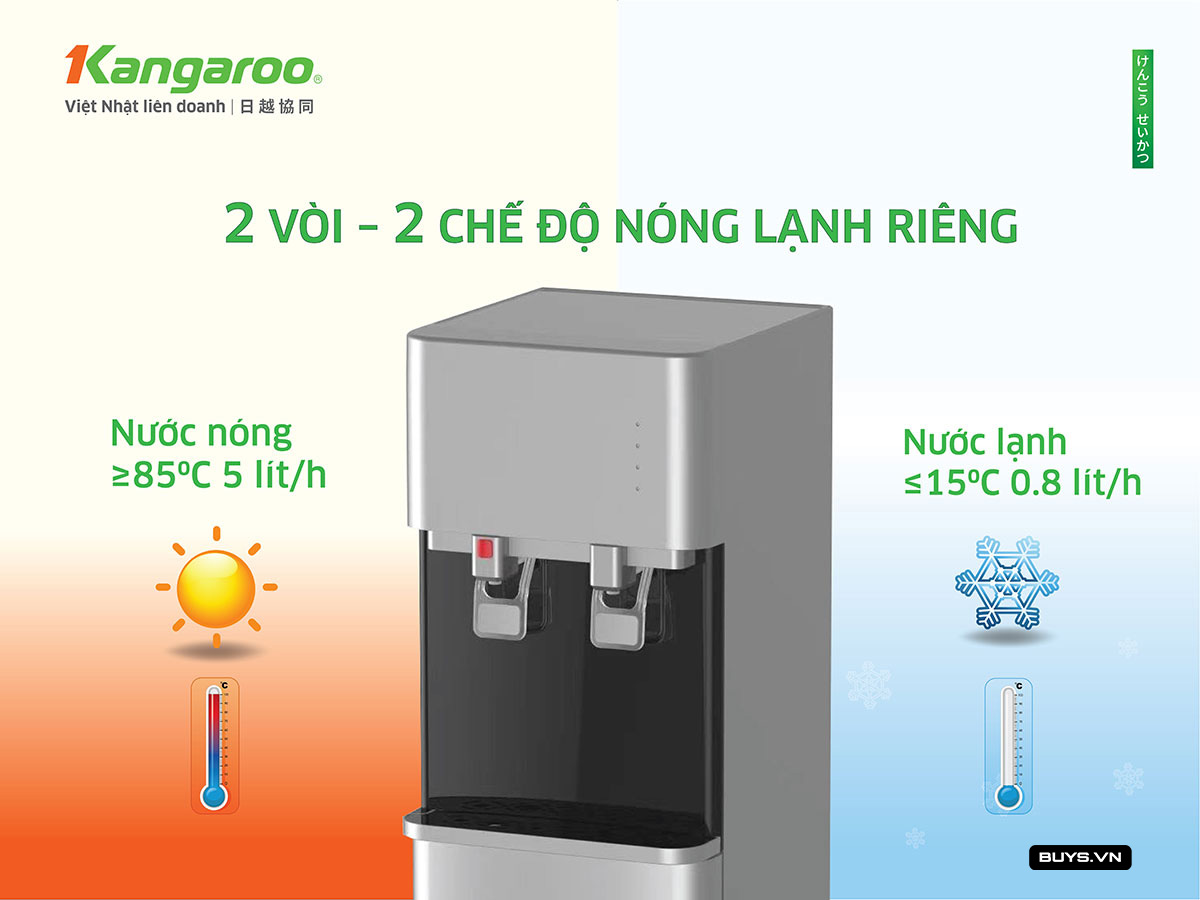 Cây nước nóng lạnh Kangaroo KG57A3 - 2 vòi nóng lạnh