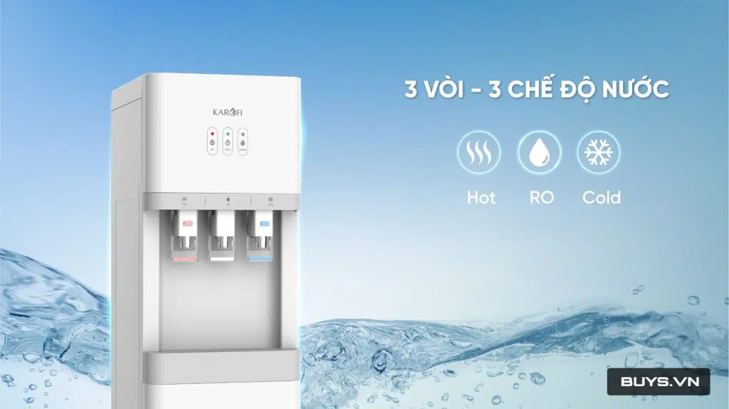 Cây nước nóng lạnh Karofi HCV206 hút bình. Buys.vn mua sắm thông minh 