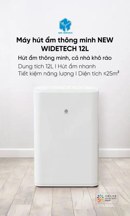 Máy hút mùi New Widetech WDH312ENW1 (12L)