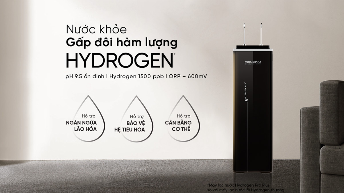 Máy lọc nước Mutosi MP-F081-HC4H5 - Hydrogen Pro Plus ion kiềm