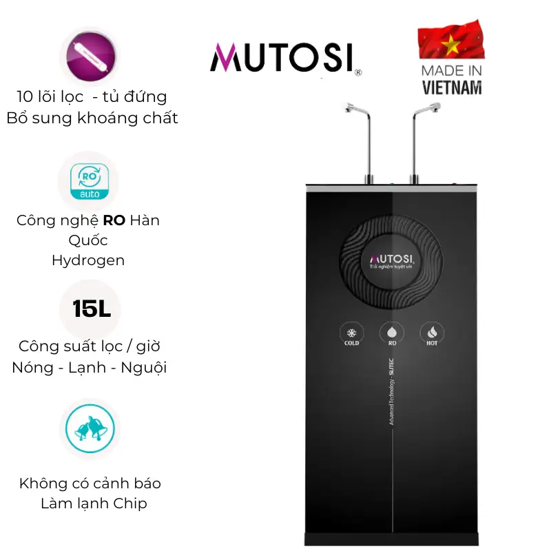 Máy lọc nước nóng lạnh Mutosi Hydrogen MP C102 MHC - Buys.vn mua sắm thông minh