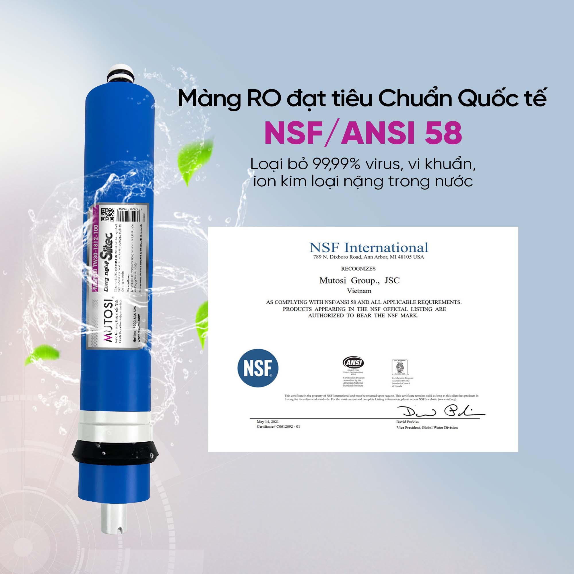 Máy lọc nước nóng lạnh Mutosi MP-692HC-BK-NC
