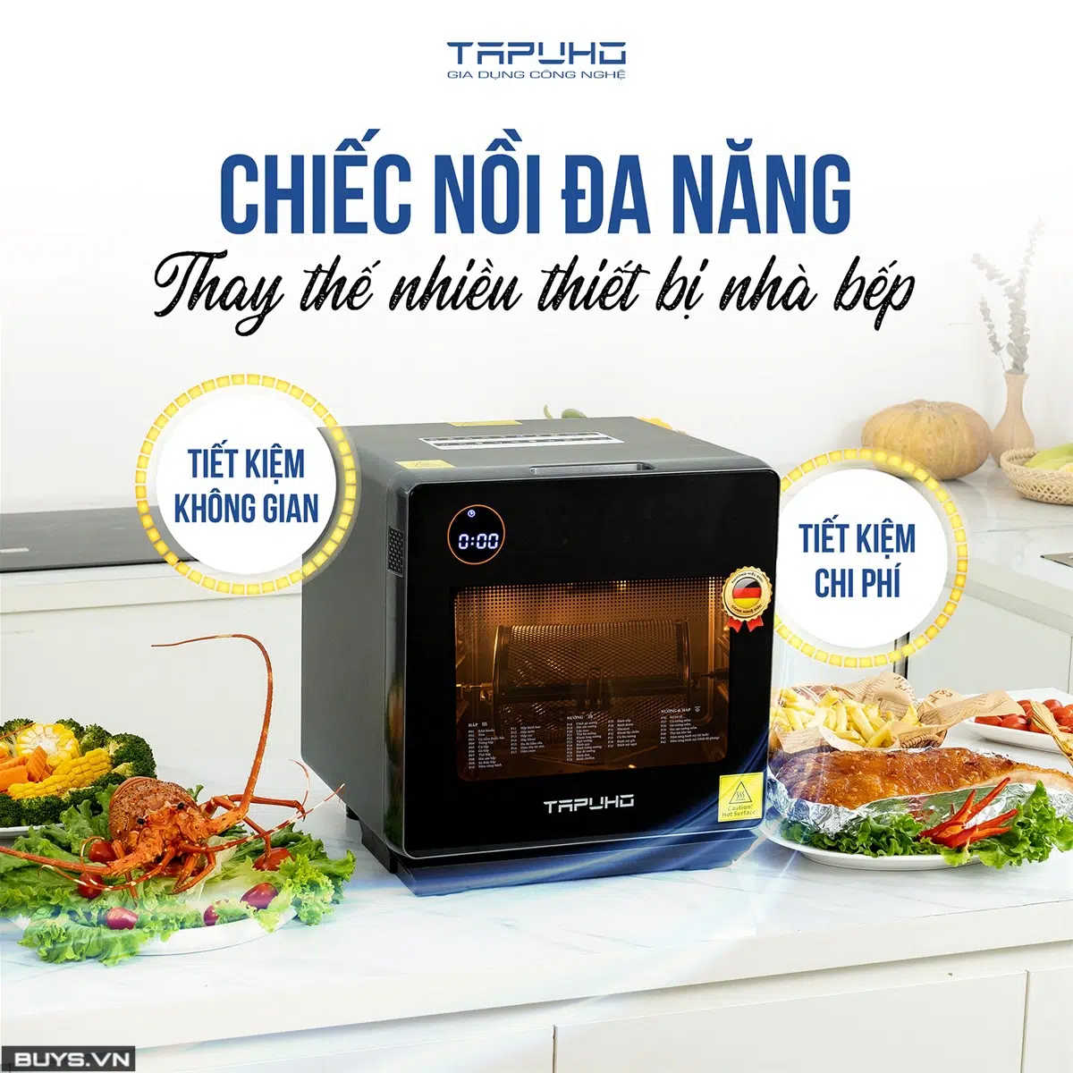 Nồi Chiên Hơi Nước TAPUHO TSF16 12