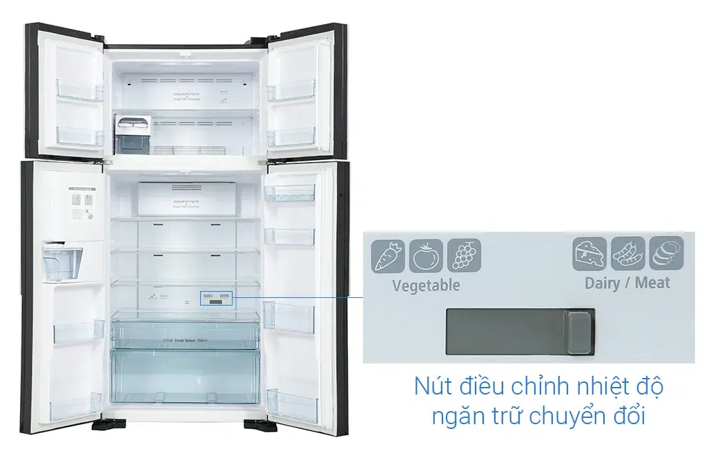 Tủ lạnh Hitachi R-FW690PGV7 GBK 540 lít 