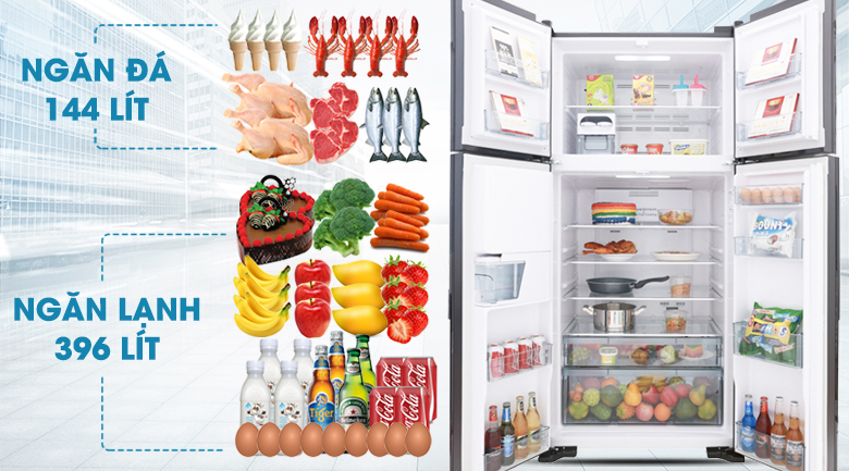 Tủ lạnh Hitachi R-FW690PGV7 GBK 540 lít