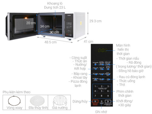 Lò vi sóng Toshiba ER-SGS23(S1)VN
