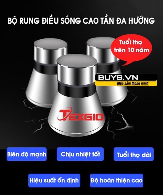Máy rửa bát công nghiệp Texgio TGU-1200SS - Buys.vn - bộ rung bằng sóng âm 