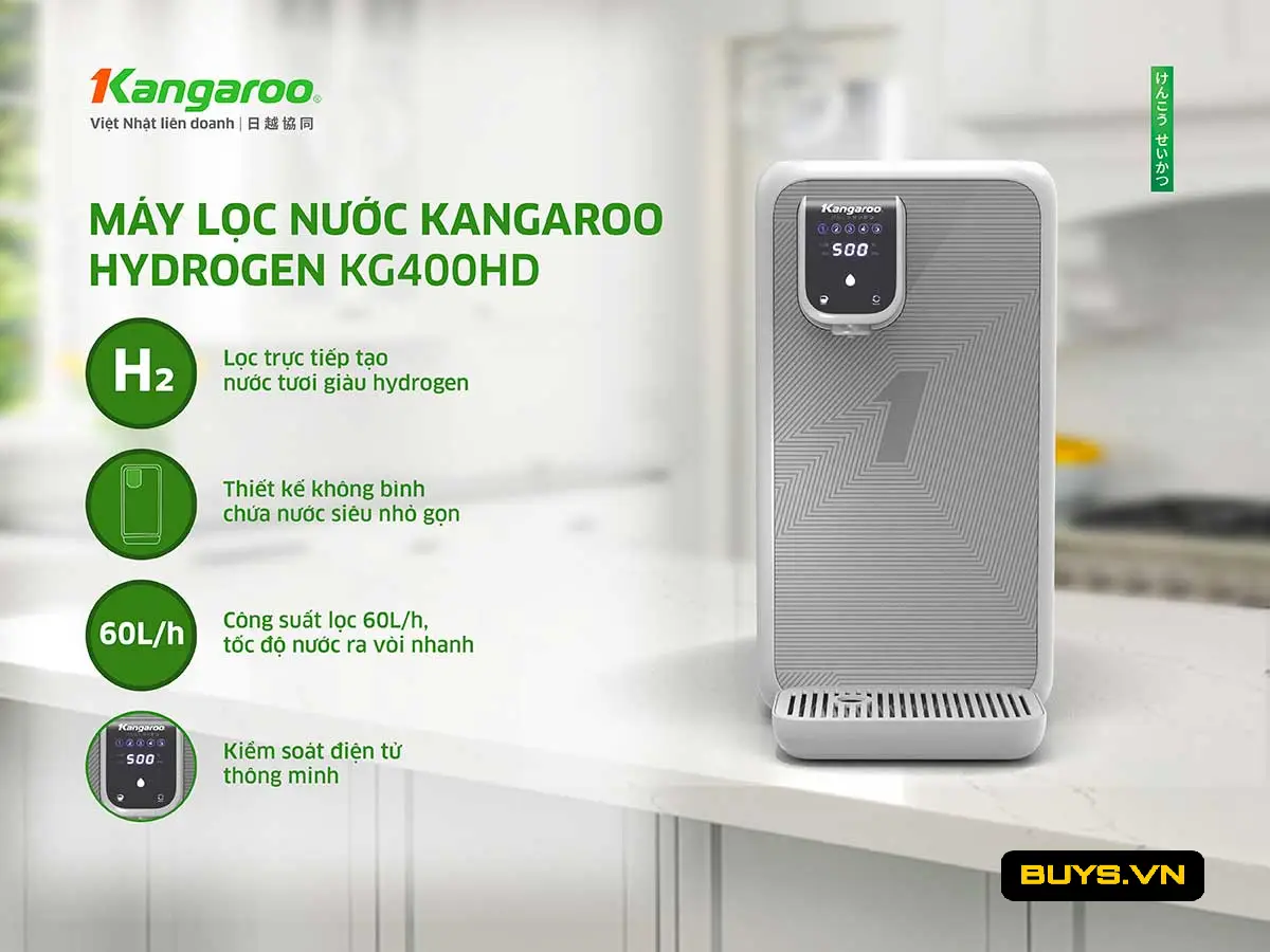 Máy lọc nước đặt bàn Kangaroo KG400HD- Công nghệ mới 