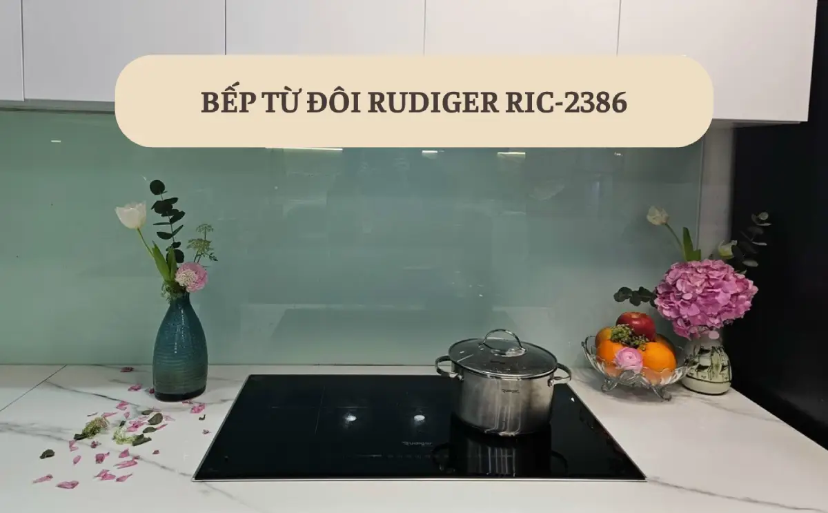 Bếp từ đôi Rudiger RIC-2386