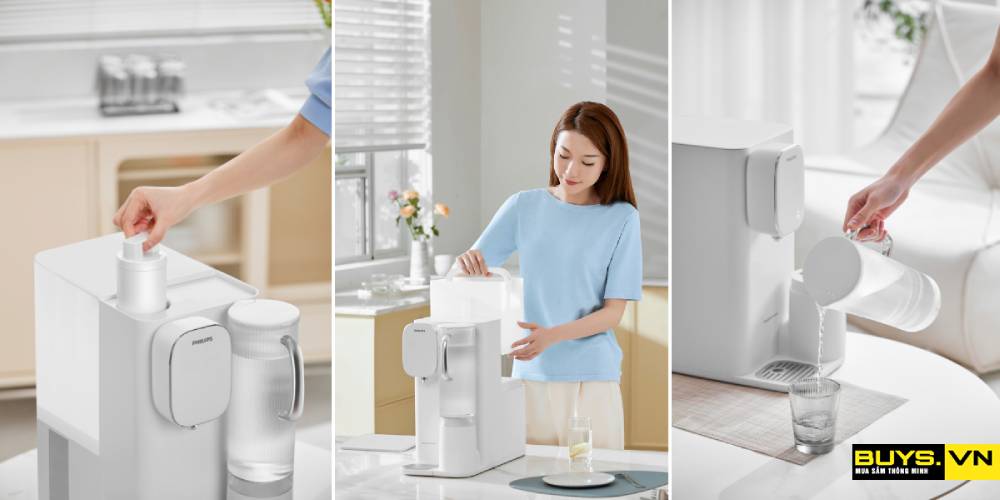 Máy lọc nước nóng lạnh RO Philips ADD6912WH/74- thiết kế đặt phòng trang nhã 