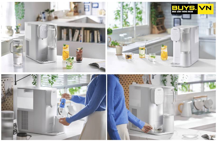 Máy lọc nước nóng lạnh RO Philips ADD6912WH/74- thuận tiện di chuyển 