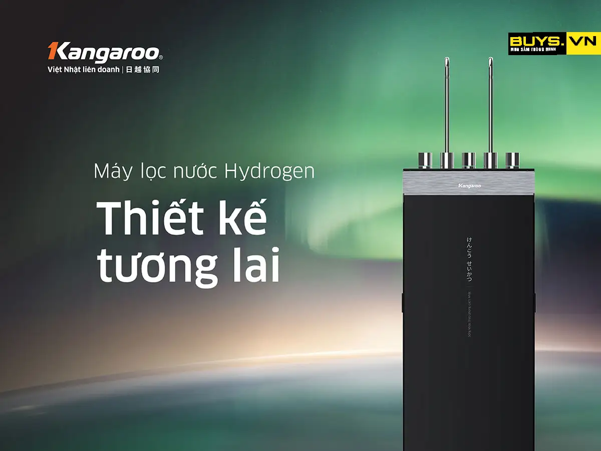 Máy lọc nước nóng lạnh Kangaroo Hydrogen KG12A8 - thiết kế theo phong cách Hàn Quốc