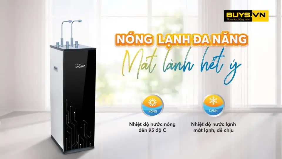 Máy lọc nước nóng lạnh Karofi Livotec 612