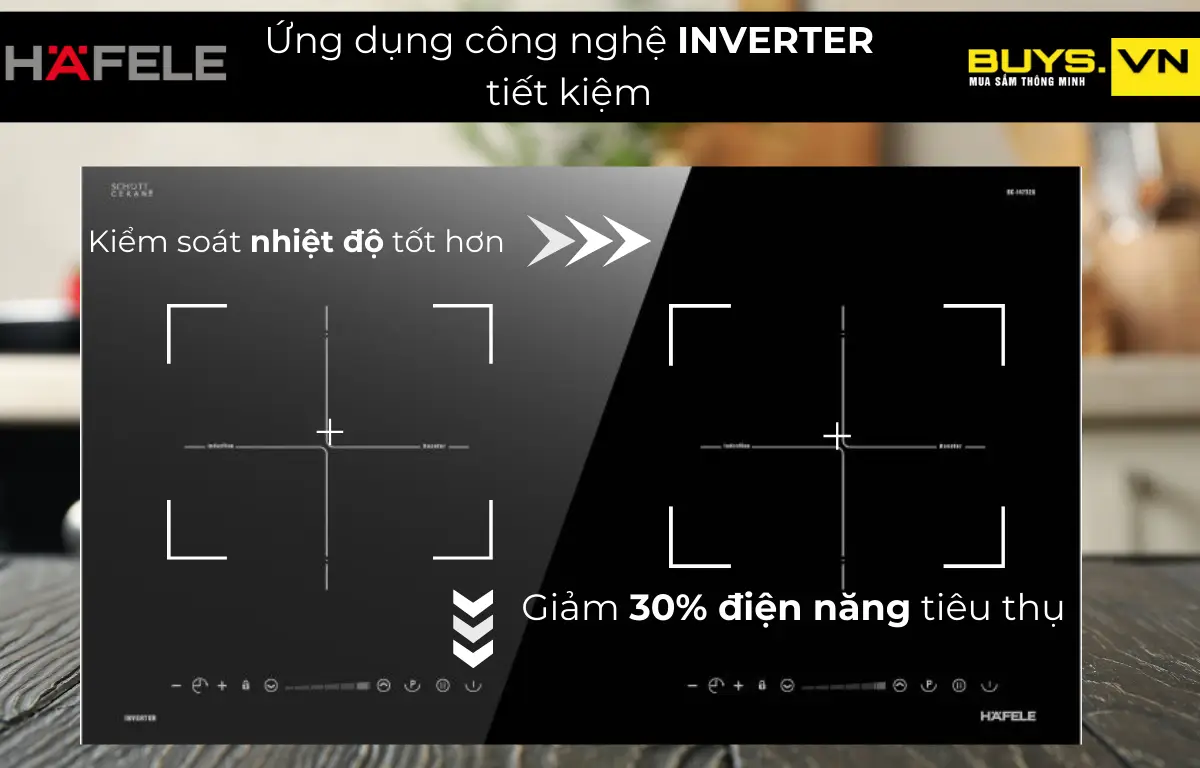 Bếp Từ Hafele HC-I3732A 536.61.736 - Công nghệ Inverter