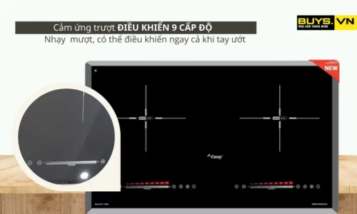 Bếp từ 2 vùng nấu Canzy CZ T78EU- Bảng điều khiển