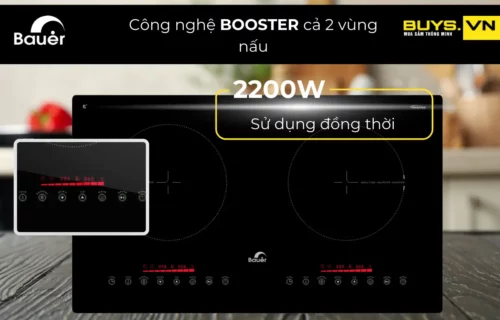 Bếp từ Bauer BE 3002SI -Chức năng Booster 2200W