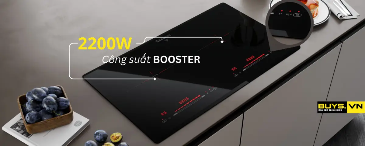 Bếp từ Zermmer IZM 205B Công suất Booster