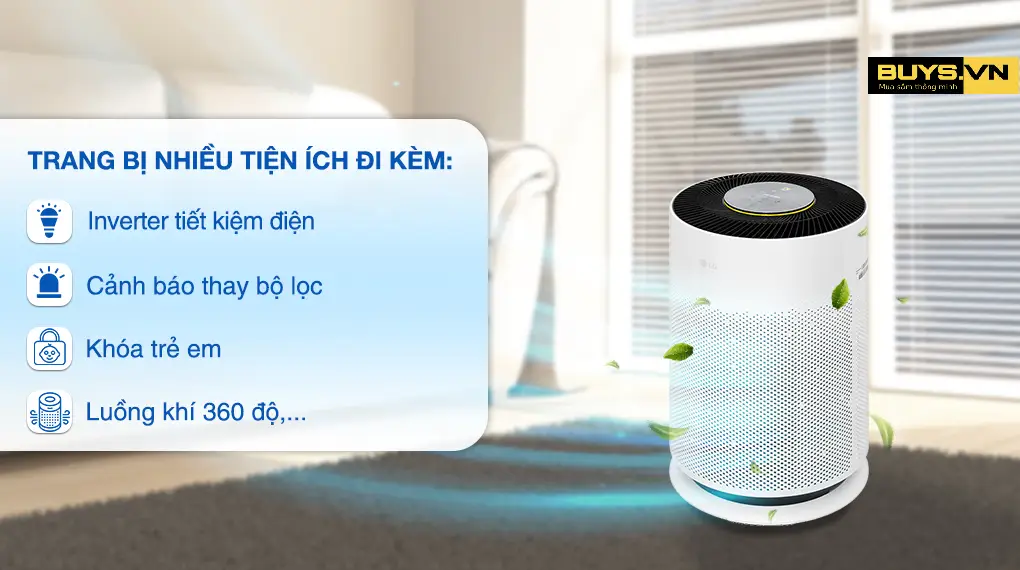 Máy lọc không khí LG PuriCare 360Hit AS60GHWG0 - tính năng