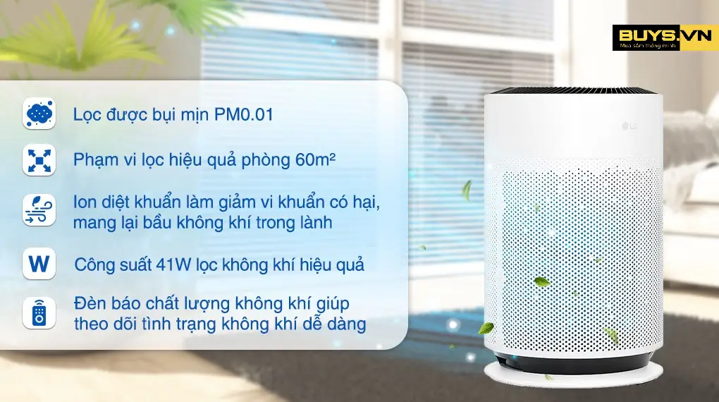 Máy lọc không khí LG PuriCare 360Hit AS60GHWG0 - thông tin