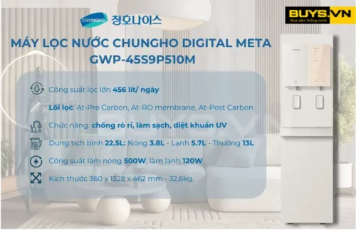 Máy lọc nước Chungho Digital Meta GWP 45S9P510M