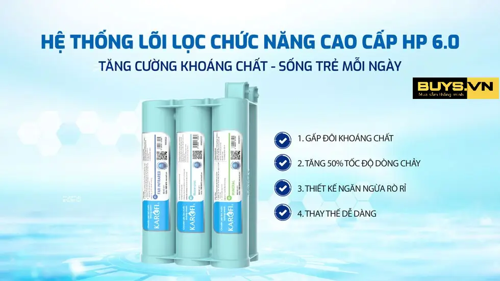 Máy lọc nước Karofi KAQ U50K