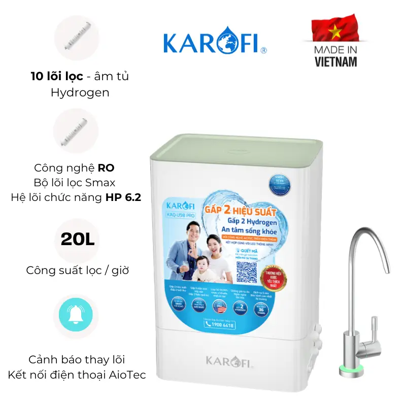 Máy lọc nước Karofi KAQ U98 Pro