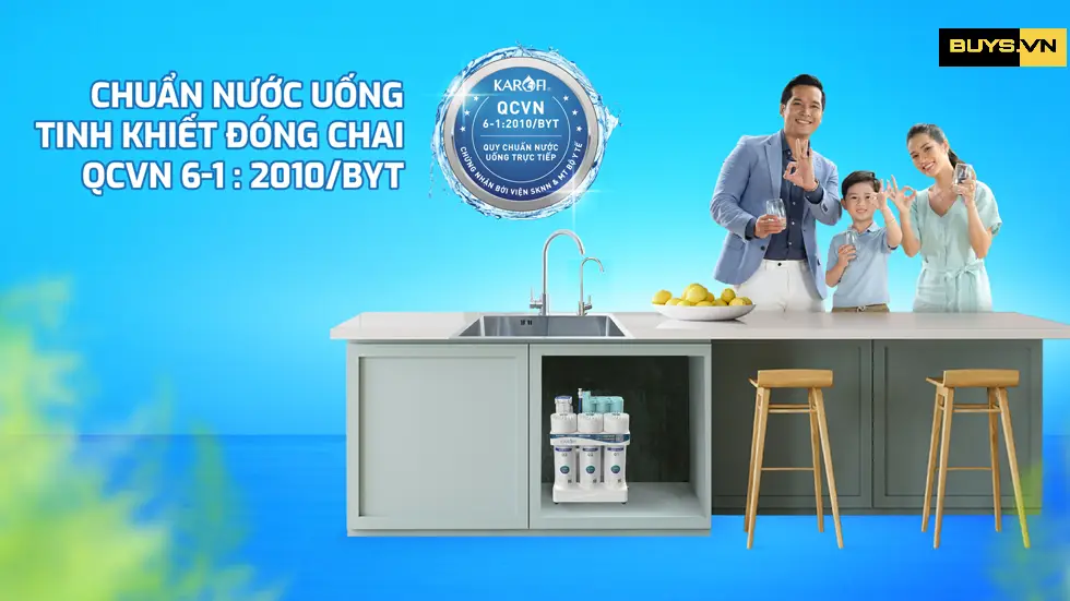 Máy lọc nước RO Karofi KAQ UC05 - đạt tiêu chuẩn uống trực tiếp