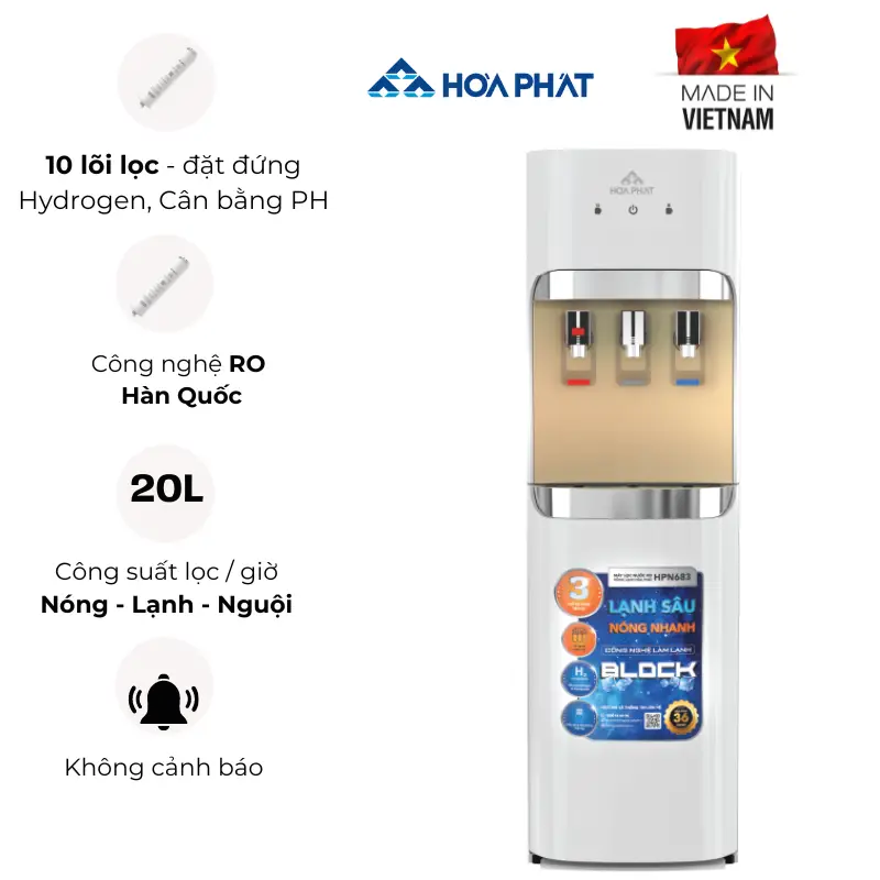 Máy lọc nước nóng lạnh Hòa Phát HPN683 Ảnh đại diện