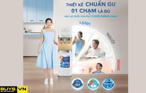 Máy lọc nước nóng lạnh Hòa Phát HPN683 - 1 chạm lấy nước