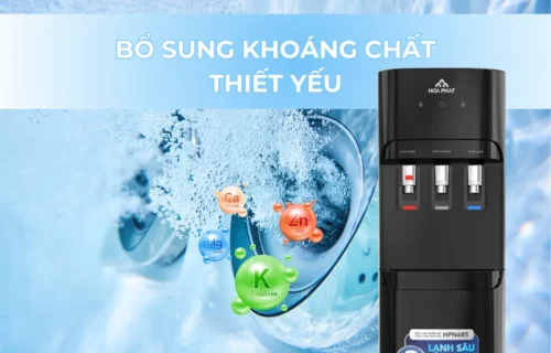 Máy lọc nước nóng lạnh Hòa Phát HPN685 - bổ sung khoáng chất thiết yếu