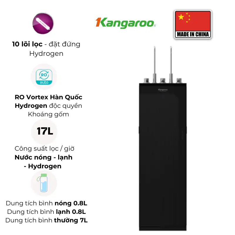 Máy lọc nước nóng lạnh Kangaroo Hydrogen Infinity KG10N6 thông tin