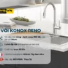 Vòi rửa bát dây rút Konox Reno thông tin