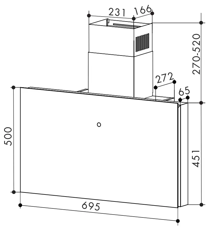 máy hút mùi Bauer BC70BSI- thông số 